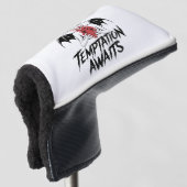 Sinister Gothic Demon Design - Verleiding wacht Golfheadcover (3/4 voorkant)