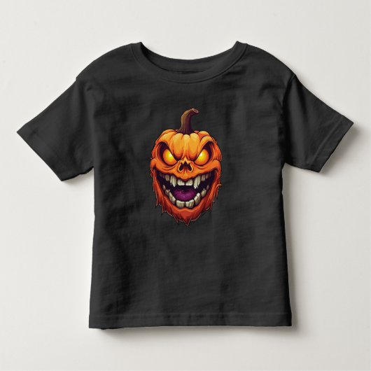 Sinister Grinning Pumpkin Head Kinder Shirts (Voorkant)
