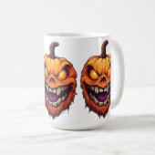 Sinister Grinning Pumpkin Head Koffiemok (Voorkant rechts)