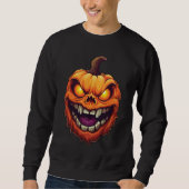 Sinister Grinning Pumpkin Head Trui (Voorkant)