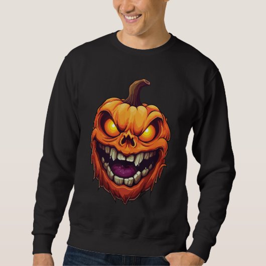 Sinister Grinning Pumpkin Head Trui (Voorkant)