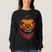 Sinister Grinning Pumpkin Head Trui (Voorkant)