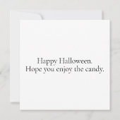 Sinister Halloween Haunted House Kaart (Achterkant)