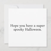 Sinister Halloween Haunted Mansion Kaart (Achterkant)