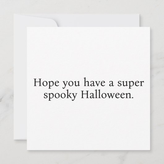 Sinister Halloween Haunted Mansion Kaart (Achterkant)