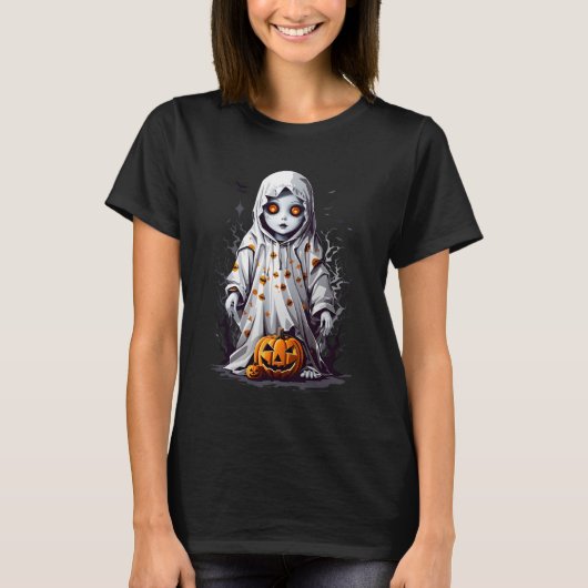 Sinister Haunted Doll | Halloween T-shirt (Voorkant)