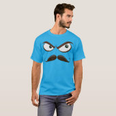 Sinister Mustache Emoji T-Shirt (Voorkant volledig)