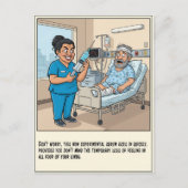 Sinister Nurse Prepares Injection Get Well Briefkaart (Voorkant)
