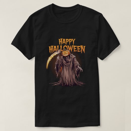 Sinister Pumpkin: Halloween T-shirt (Design voorkant)