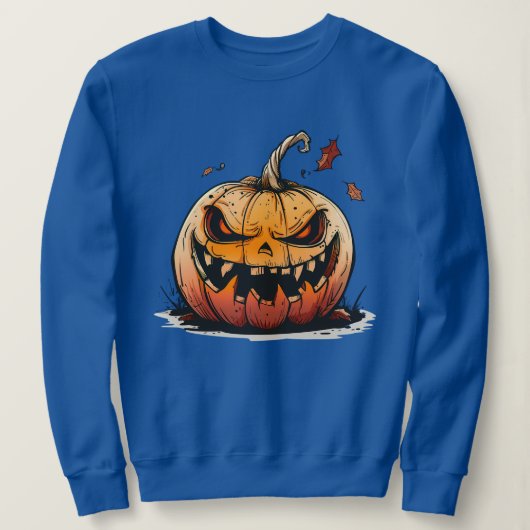 Sinister Pumpkin Halloween T-Shirt – Creepy Jack-O (Design voorkant)