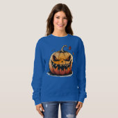 Sinister Pumpkin Halloween T-Shirt – Creepy Jack-O (Voorkant volledig)