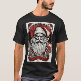 Sinister Santa Circle T-shirt: Retro Vector Kunst  T-shirt