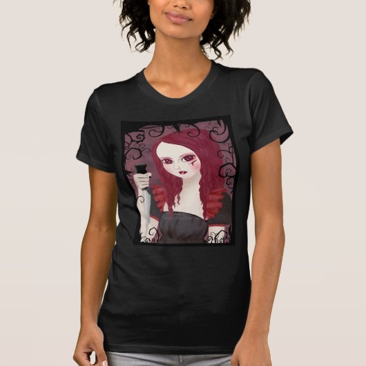 Sinister Scarlet Black Dames T-shirt (Voorkant)