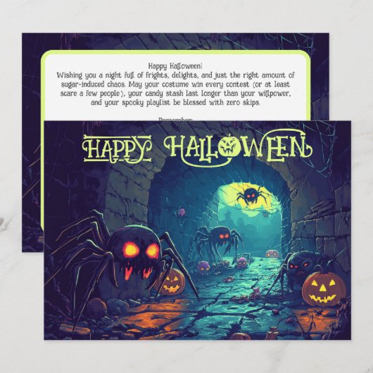 Sinister Sewer Spectacle Kaart (Voorkant / Achterkant)