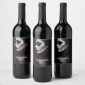 Sinister Sip – Halloween Wine Label beroemd gemaak Wijn Etiket (Flessen)