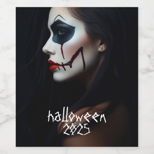 Sinister Sip – Halloween Wine Label beroemd gemaak Wijn Etiket (Enkel label)