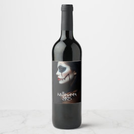Sinister Sip – Halloween Wine Label beroemd gemaak Wijn Etiket
