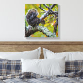 SINISTER SQUIRREL WRAPPED CANVAS PRINT (Insitu (Slaapkamer))