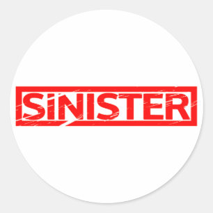 Sinister Stamp Ronde Sticker