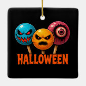 Sinister Sweets Halloween Keramisch Ornament (Achterkant)