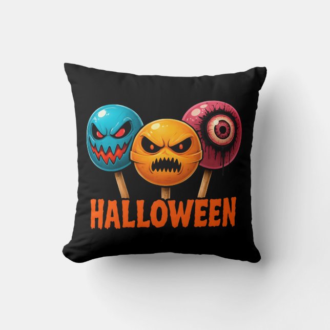 Sinister Sweets Halloween Kussen (Voorkant)