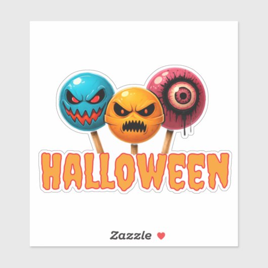Sinister Sweets Halloween Sticker (Vel)