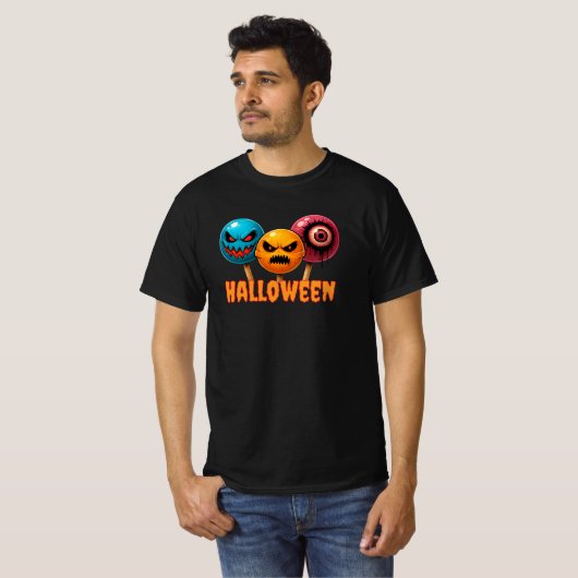 Sinister Sweets Halloween T-shirt (Voorkant volledig)
