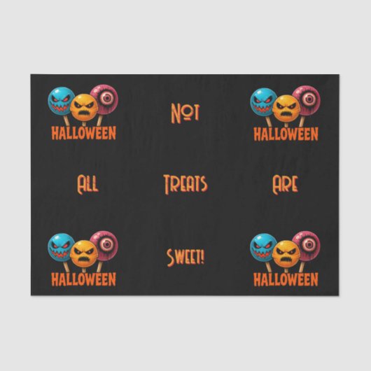 Sinister Sweets Halloween Tissuepapier (Voorkant)