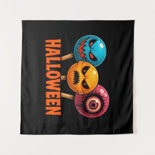 Sinister Sweets Halloween Wandkleed (Voorkant (horizontaal))
