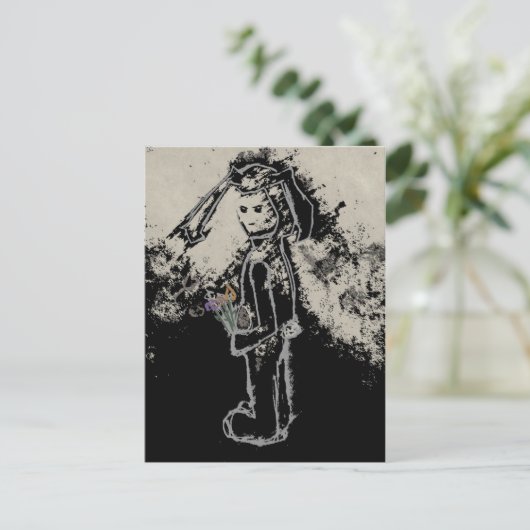 sinisterkonijn briefkaart (Staand voorkant)