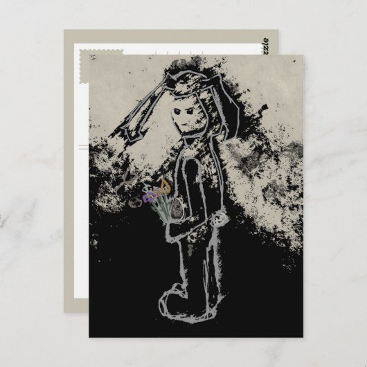 sinisterkonijn briefkaart (Voorkant / Achterkant)