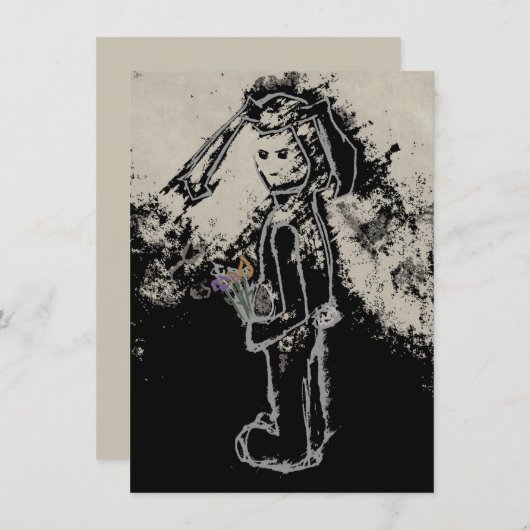 sinisterkonijn kaart (Voorkant / Achterkant)