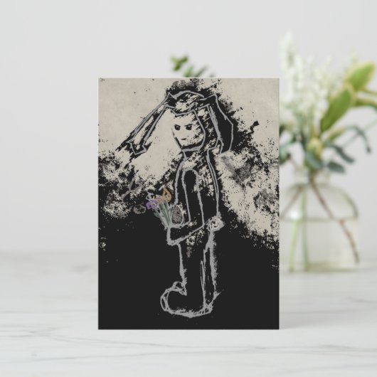 sinisterkonijn kaart (Staand voorkant)