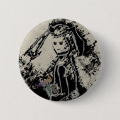 sinisterkonijn ronde button 5,7 cm (Voorkant)