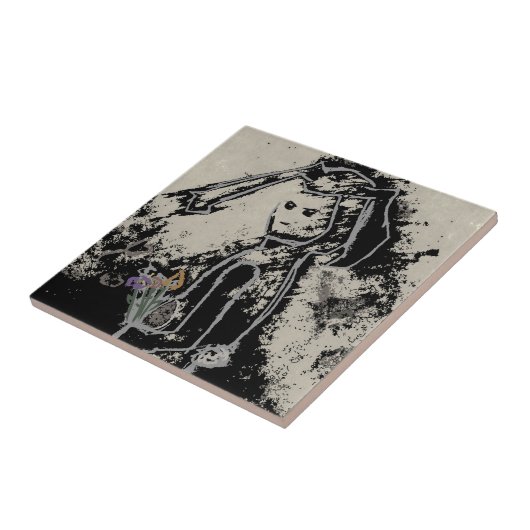 sinisterkonijn tegeltje (Zijkant)