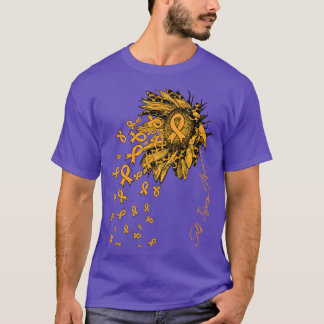 SInjury Awareness Zonnebloemlint bloemen herfst T-shirt