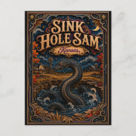 Sink Hole Sam Kansas Popcut Legenden Briefkaart