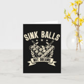 Sink niet Dromen Snooker Pool biljart speler Kaart (Gele Bloem)