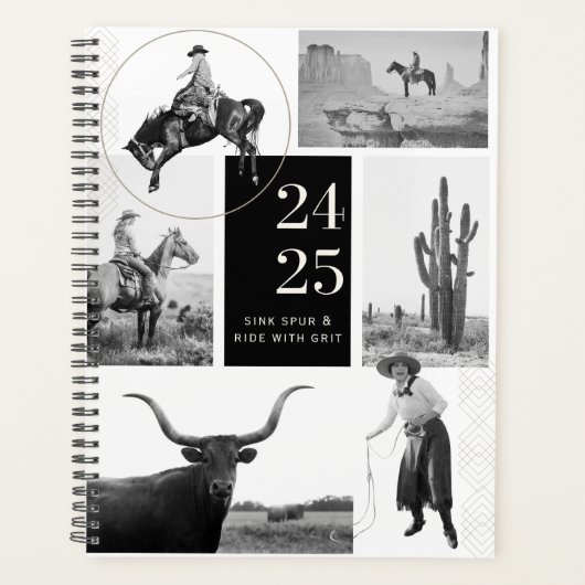 Sink Spur & Ride - 2024 - 2025 Cowgirl Planner (Voorkant)