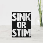 Sink Stim Neurodivergent Normaliseer Autisme Stimm Kaart (Voorkant)