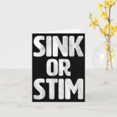 Sink Stim Neurodivergent Normalize Autism Stimming Kaart (Gele Bloem)