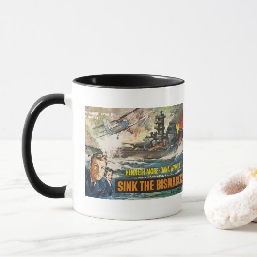 Sink the Bismarck Mug Mok (Met donut)