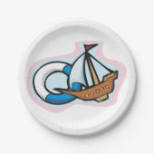Sinking Boat Papieren Bordje (Voorkant)