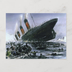 Sinking RMS Titanic Briefkaart