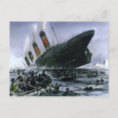 Sinking RMS Titanic Briefkaart (Voorkant)