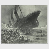 Sinking RMS Titanic Cadeaupapier (Vlak)