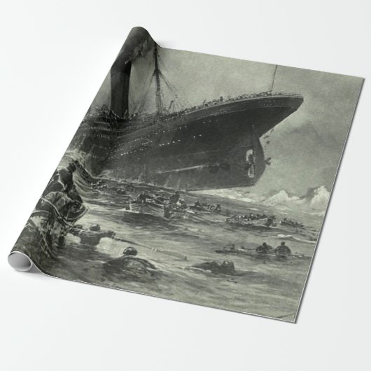 Sinking RMS Titanic Cadeaupapier (Uitgerold)