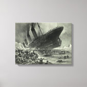 Sinking RMS Titanic Canvas Afdruk (Voorkant)