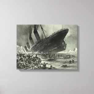 Sinking RMS Titanic Canvas Afdruk