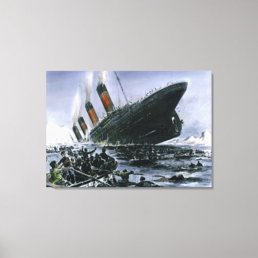 Sinking RMS Titanic Canvas Afdruk (Voorkant)